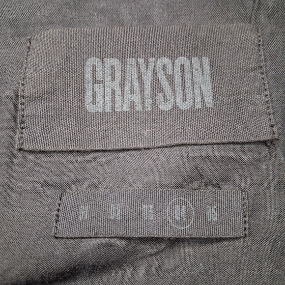 Grayson The Changemaker Dress Siz 04 (Large)  Black Button Front Long Sleeve - Picture 7 of 16